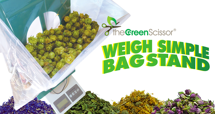 The Green Scissor Weigh Simple Bag Stand