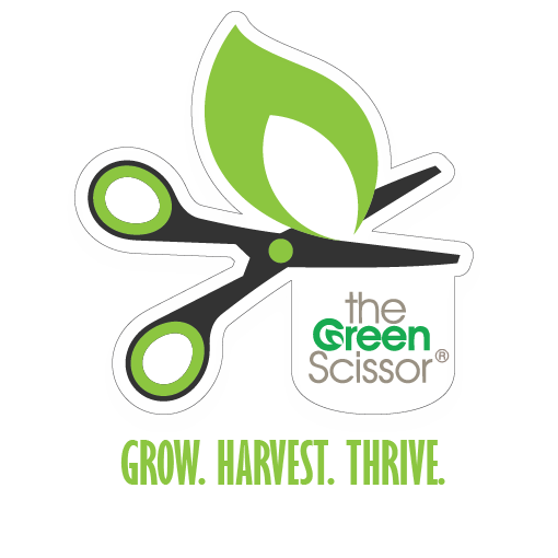 The Green Scissor Brand. GROW. HARVEST. THRIVE.