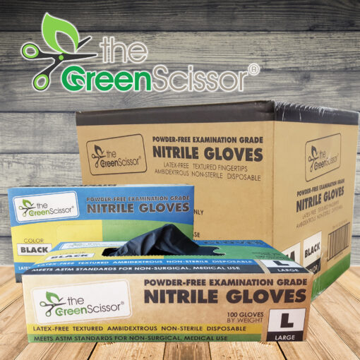 The Green Scissor Nitrile Gloves: Powder Free Examination Grade
