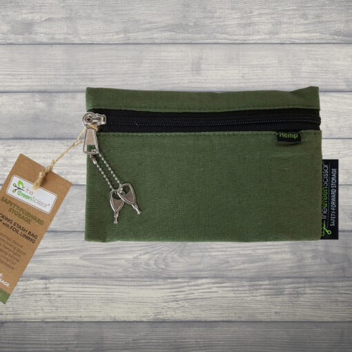 Locking Hemp Bags SMALL GREEN