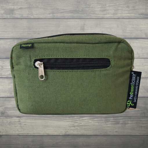 The Green Scissor Locking Hemp Bag PADDED GREEN LARGE