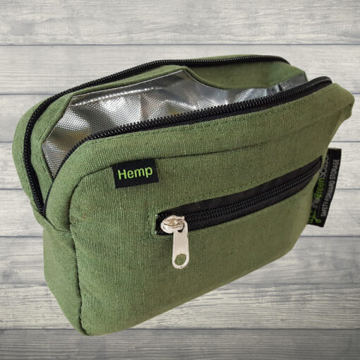 The Green Scissor Locking Hemp Bag PADDED