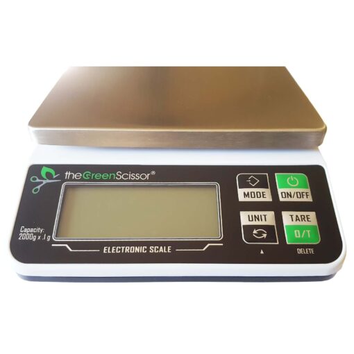 The Green Scissor Precision Digital Tabletop Scale 2000 g Capacity