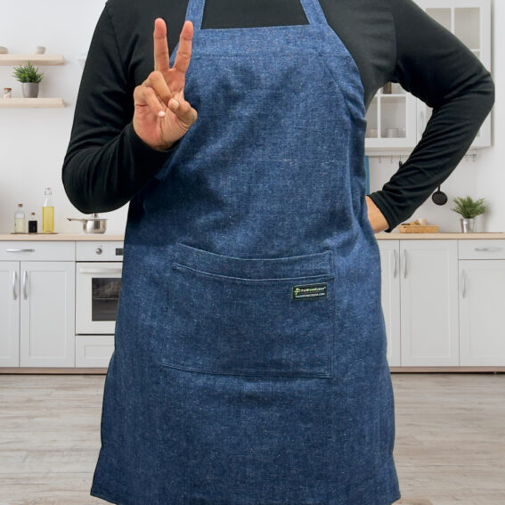 The Green Scissor Denim Apron – Hemp and Organic Cotton